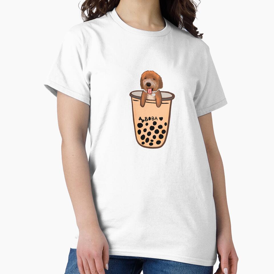 Boba dog in boba cup by Hanasroad