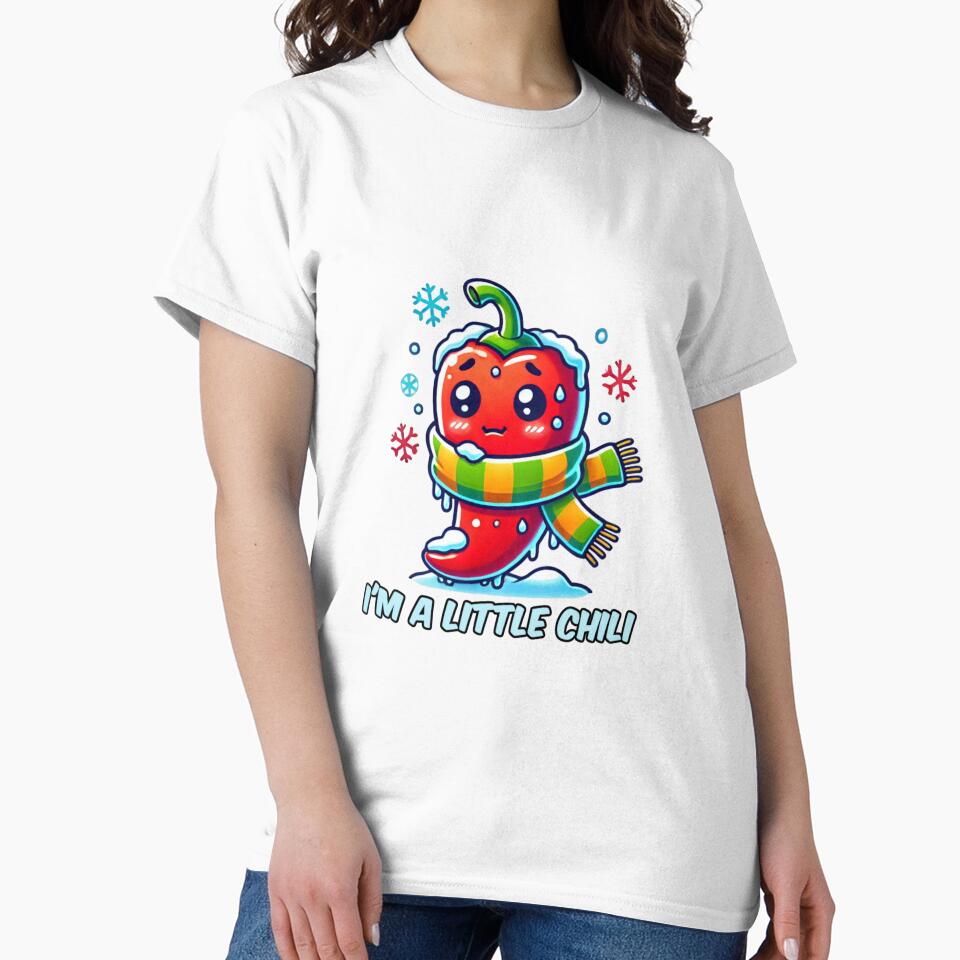 I'm a Little Chili - Funny Pepper Pun, Cute Foodie Gift by LilMessyKitchen