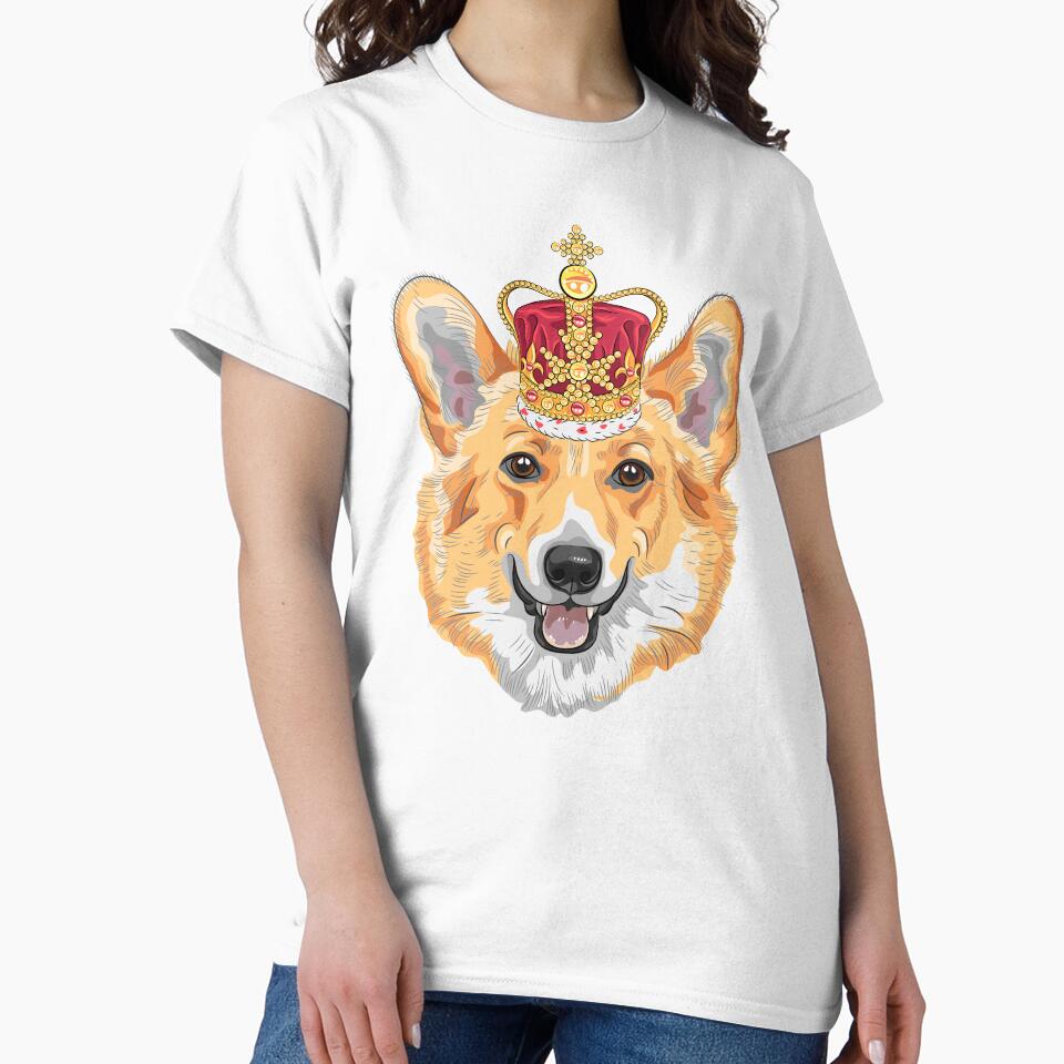 Corgi with a crown by NewWorldIsHere