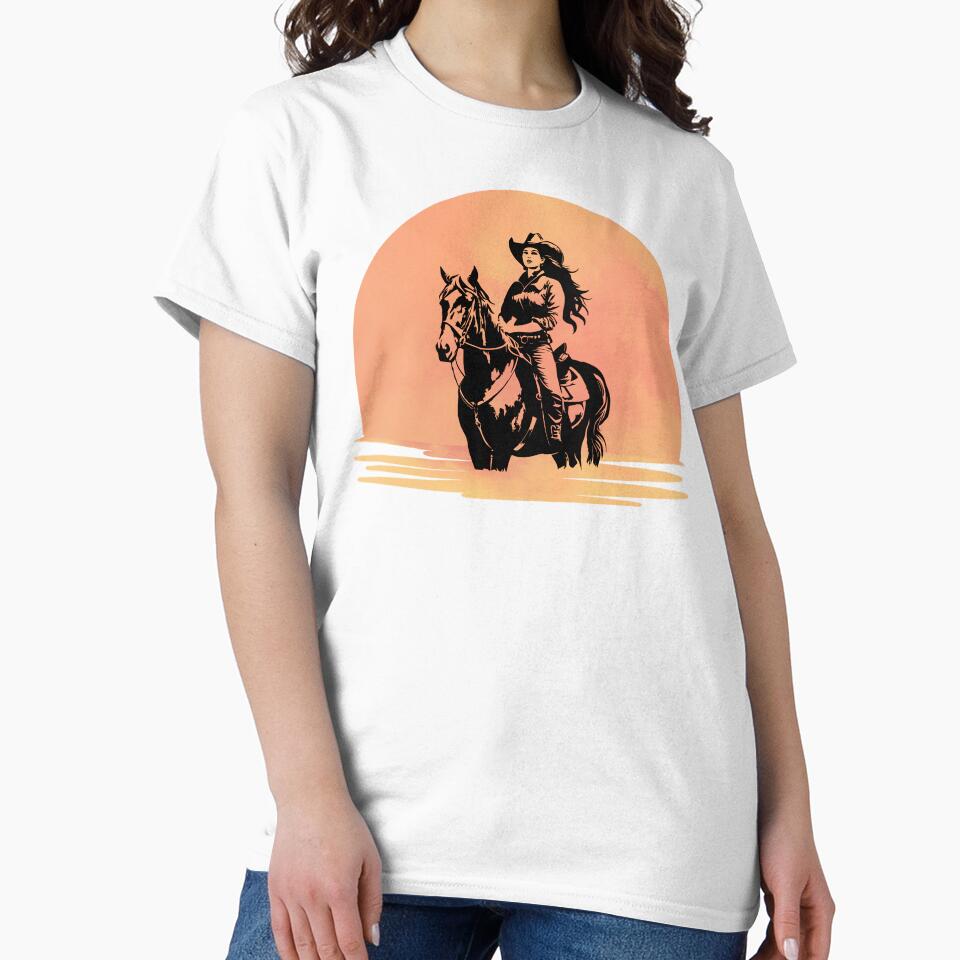 Western Sunset Cowgirl by TheCatmeow2000