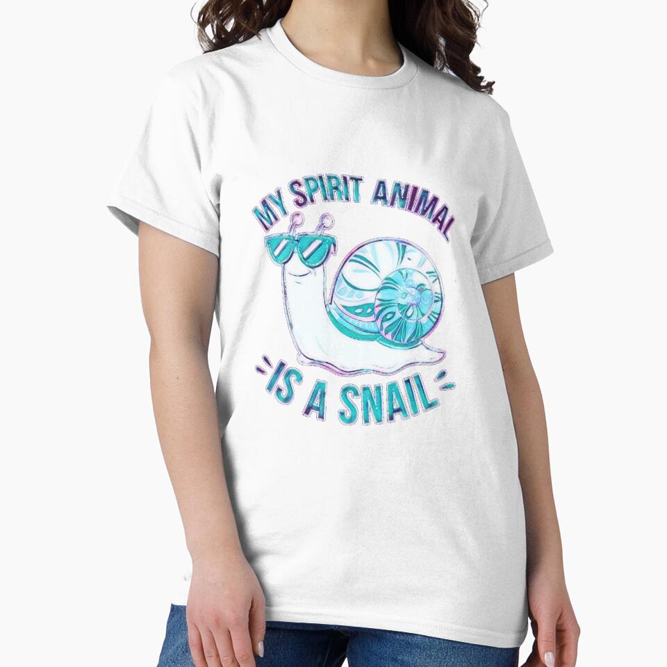 My Spirit Animal Is a Snail Slow Life Quote #5 by creativerooney