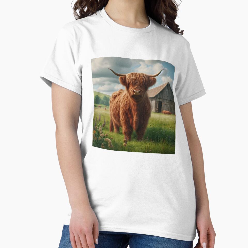 Highland Cow with barn by DT creations