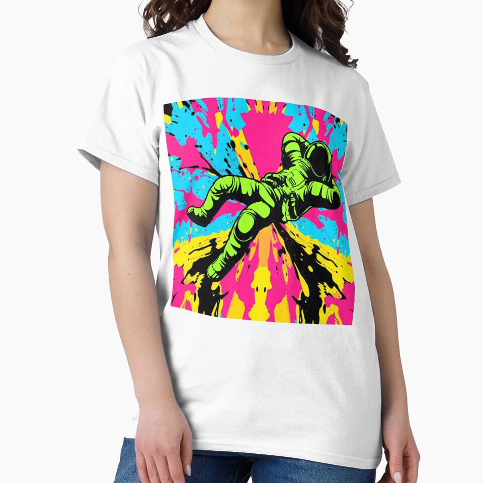 Psychedelic Graffiti With Chill Floating Astronaut by UNK-Fatigues