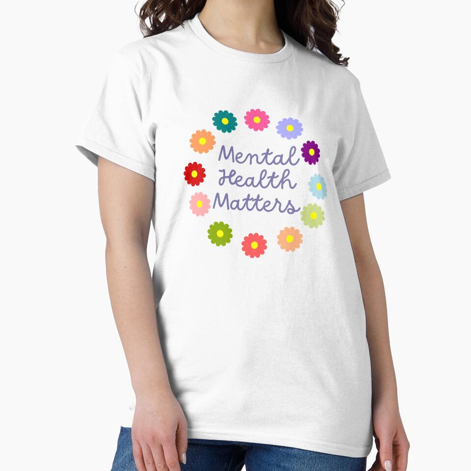 Mental Health Matters Flower Pattern by captainsophia