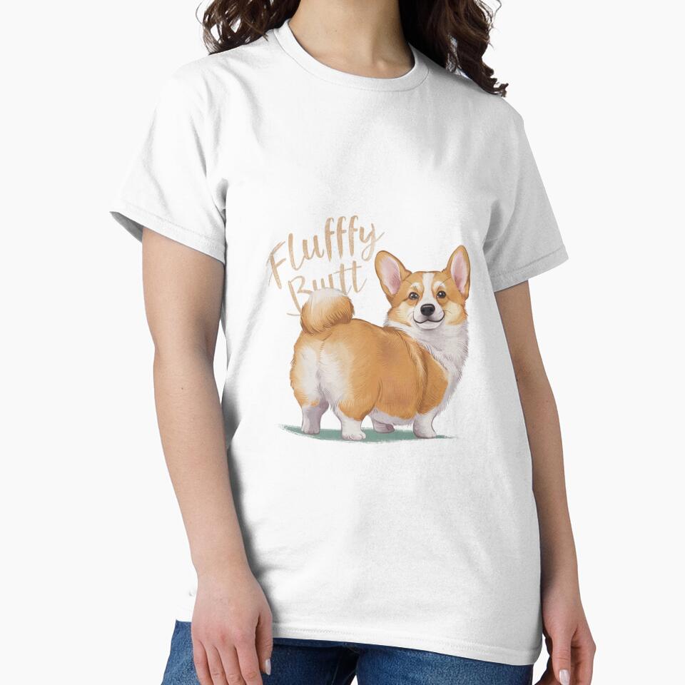 Cute corgi with fluffy butt by naxtela