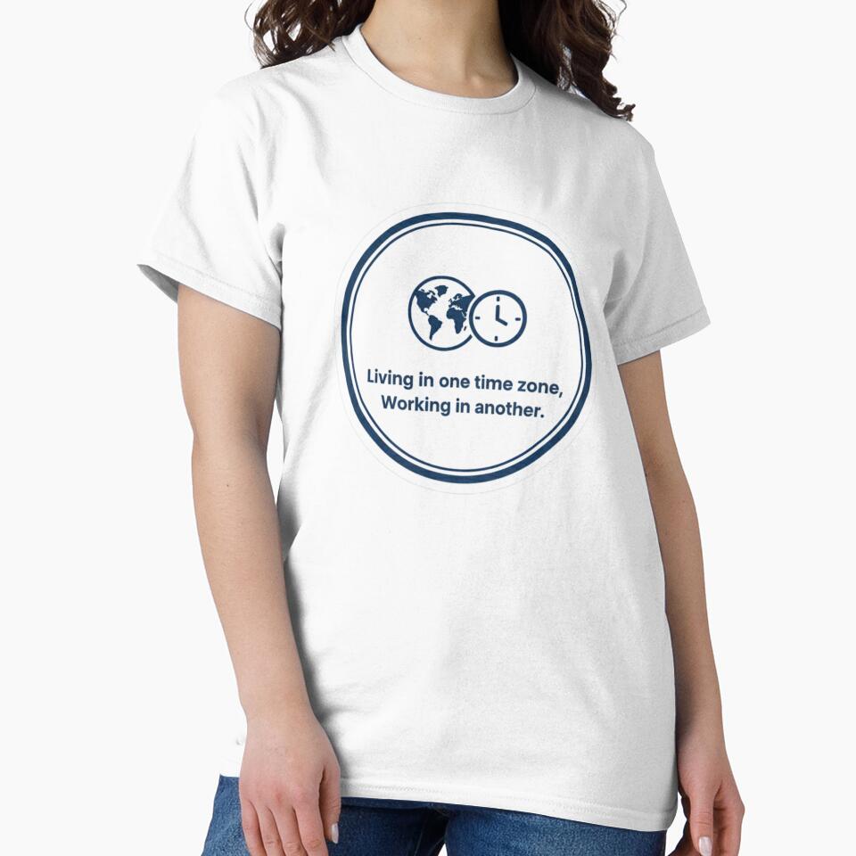 Digital Nomad Time Zone Sticker - Working in a Different Time Zone by ZYNORAworld