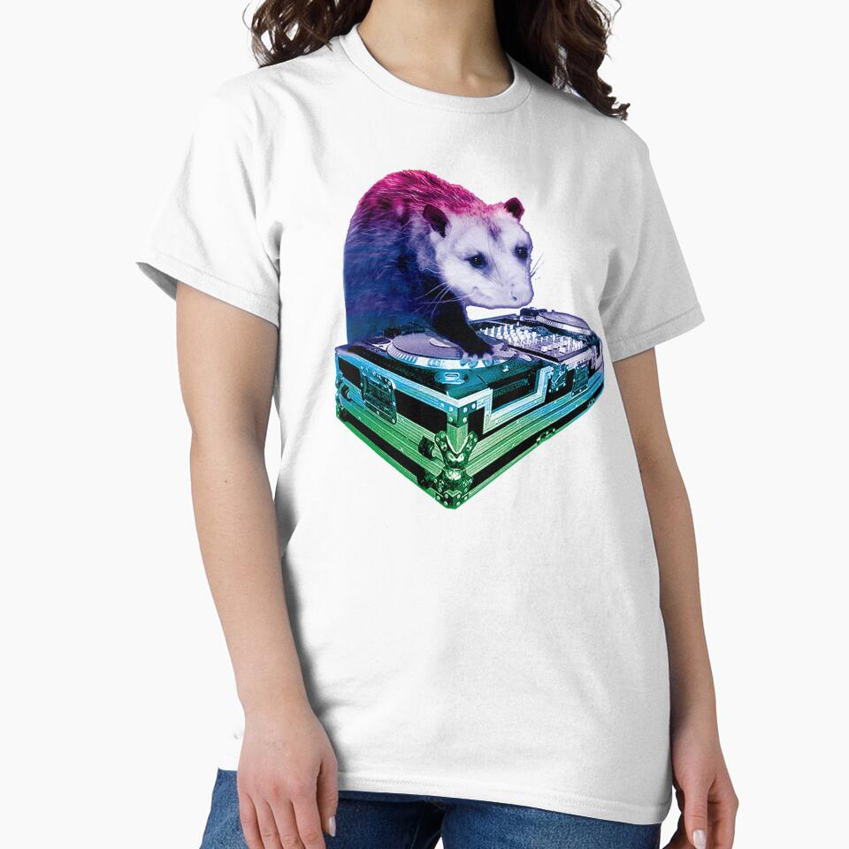 Rainbow DJ Opossum by DFerraz