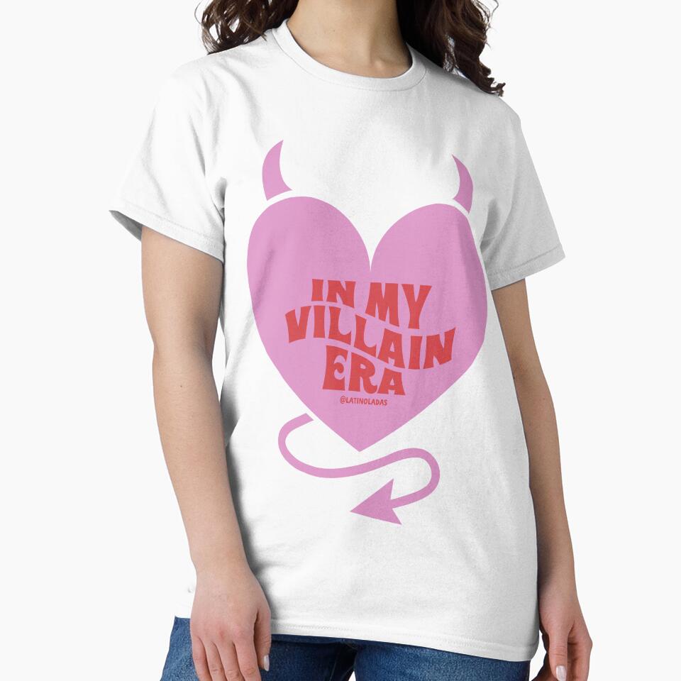 In My Villain Era / Bookworm Aesthetic Hot Pink Flirty Devil Horns and Tail for Dark Academia Kindle Readers Tbr Light Academia by Latinoladas