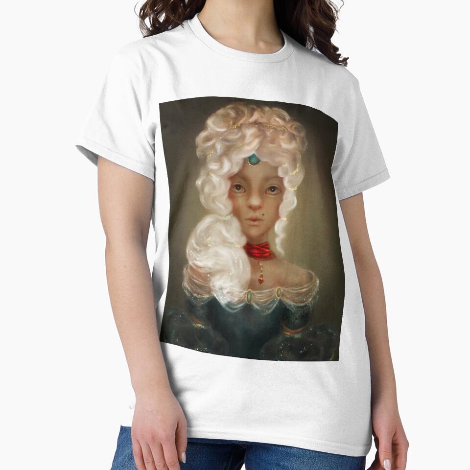 Low Brow Portrait of Marie Antoinette With Fantasy Jewelry by Monica Laipple