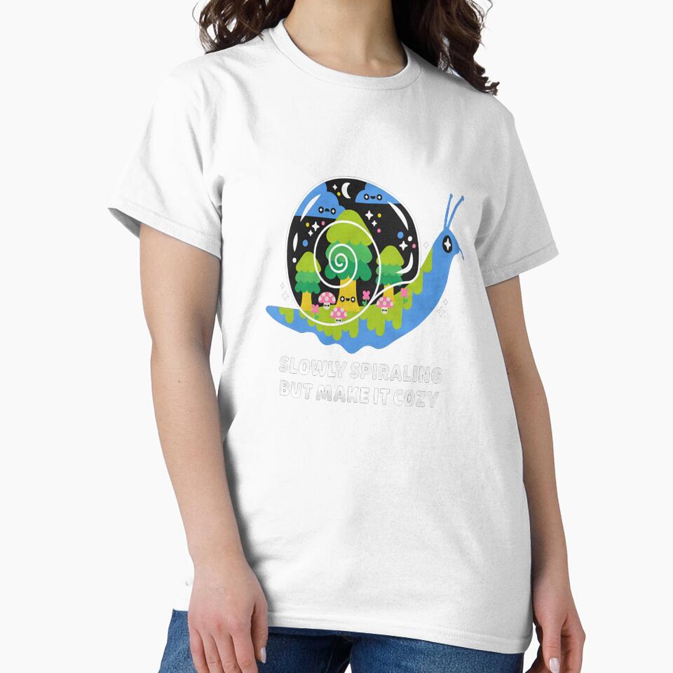 Slowly Spiraling But Make It Cozy Funny Snail by namibambam
