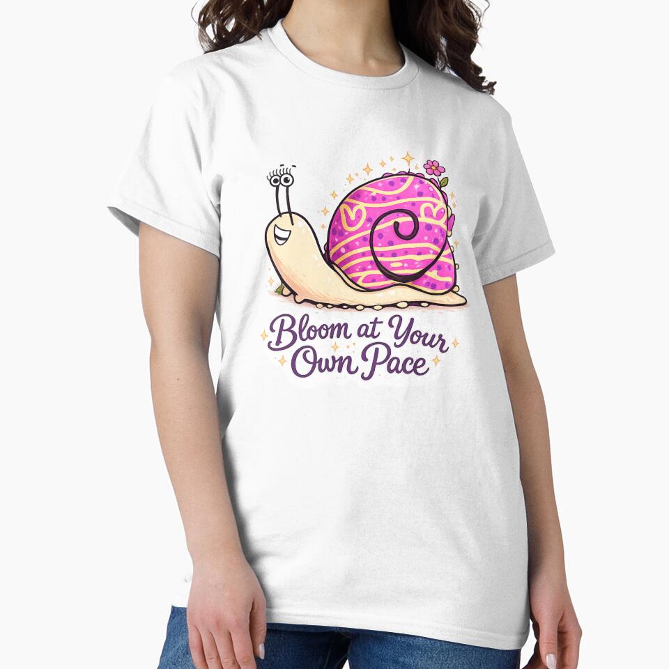 Bloom at your own Pace Snail art by Shells Designs