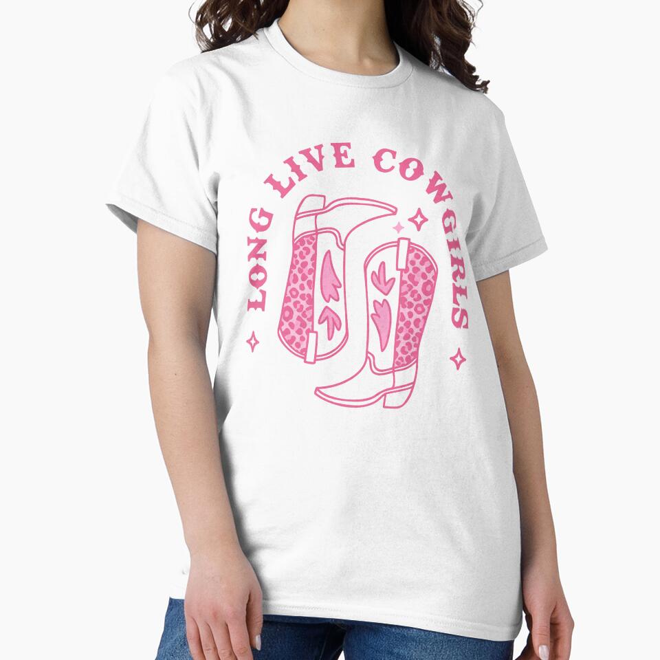 Long Live Cowgirls Leopard Print Western Boots Vintage Design by artCreativeColony