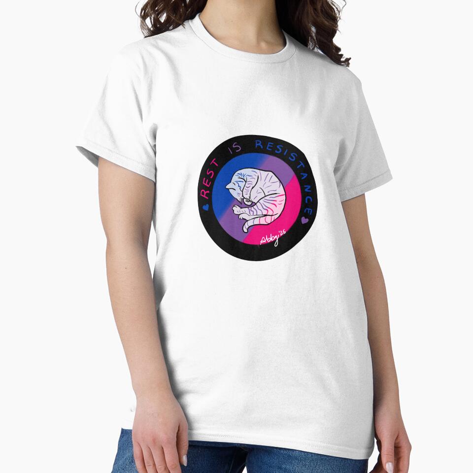 Rest Is Resistance Kitty (Bi Pride Flag) by AspirantAbby