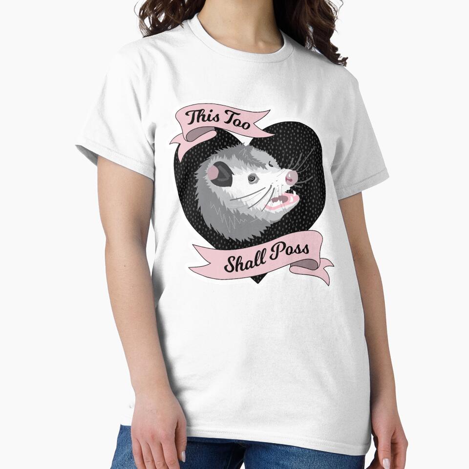 Wise Possum - Opossum Possum Funny Cute Anxiety Introvert This too shall pass by BoyPilot Goods