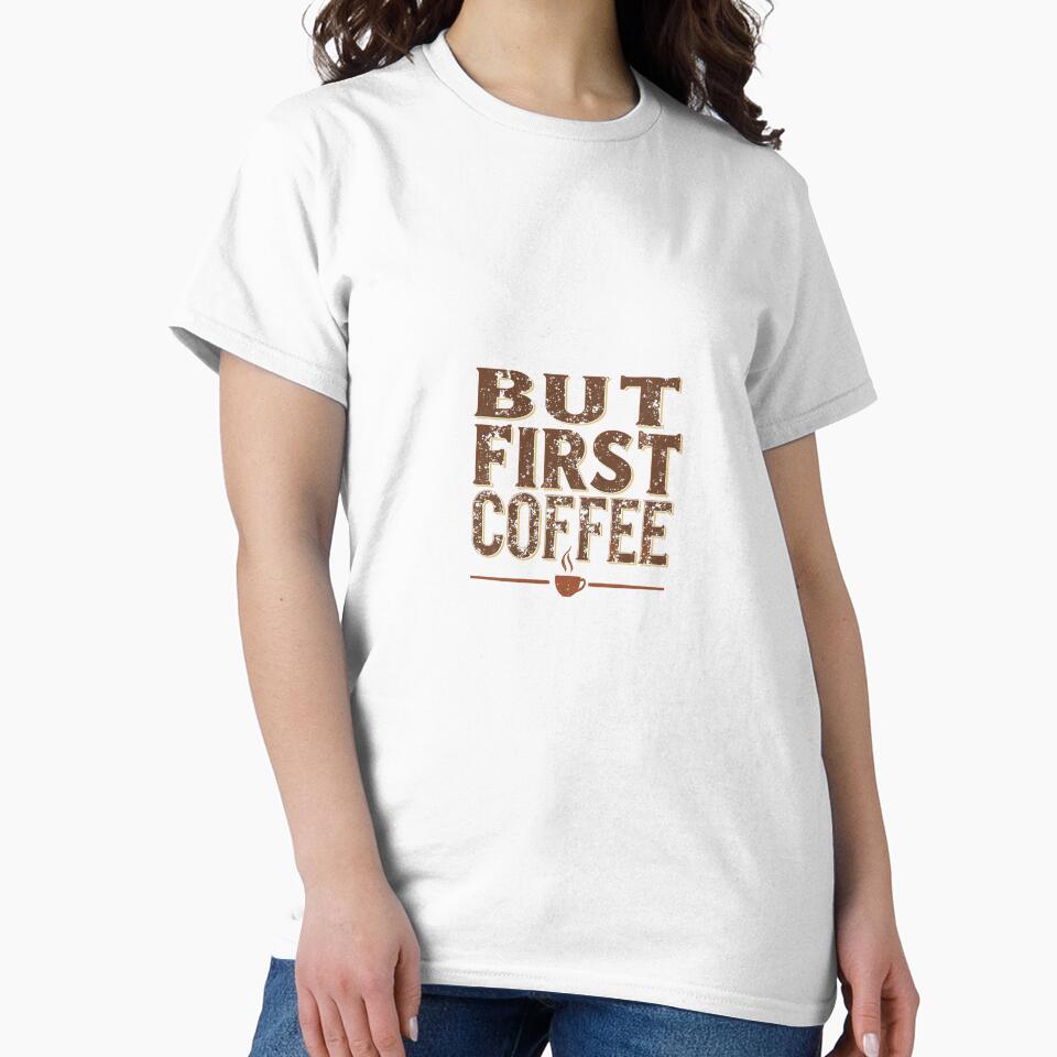 But First Coffee Vintage Retro Typography Design by PrintMadog