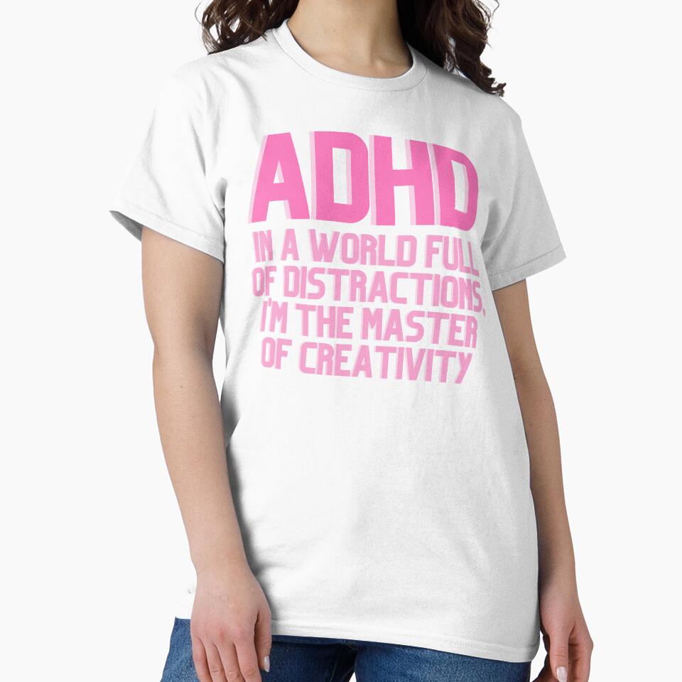 ADHD In a World Full of Distractions PINK by ElectraW