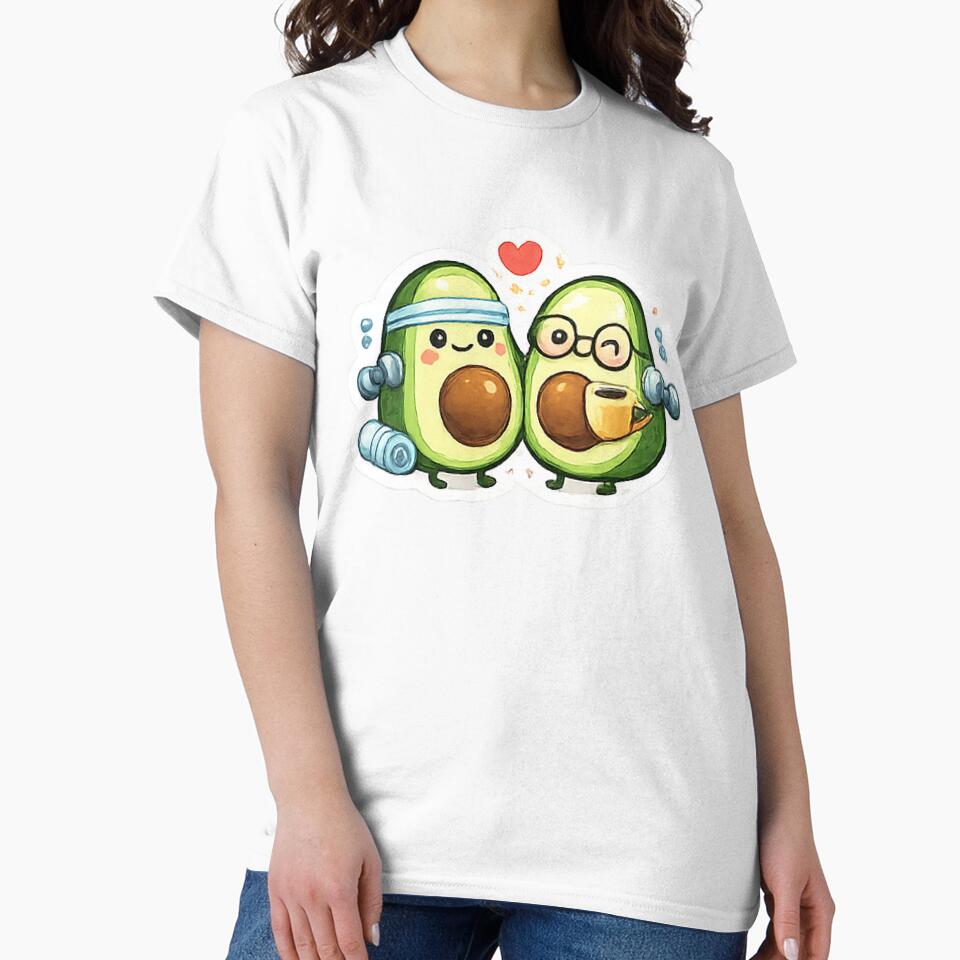 Cute Avocado Gym and Coffee Fitness by Northline Creative