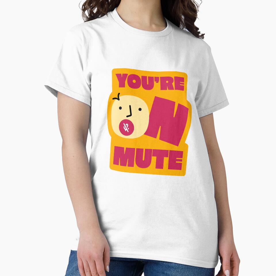 you're on mute | software stickers | corpo stickers | tech stickers by PoshPixel