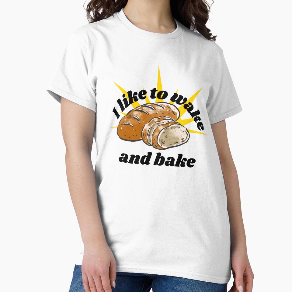 Wake and Bake Bread Sunrise | Funny Kitchen Baking Pun by TheAlbaJossShop