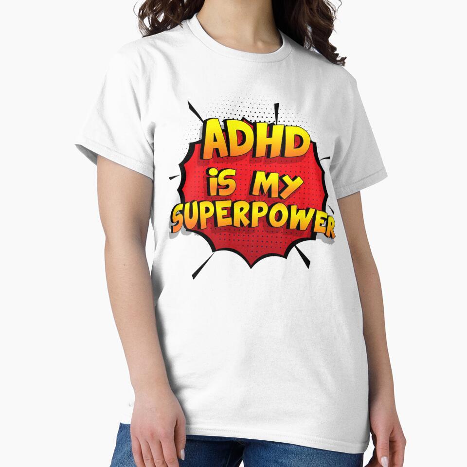 ADHD is my Superpower Funny Design Adhd Gift by ElonDabney