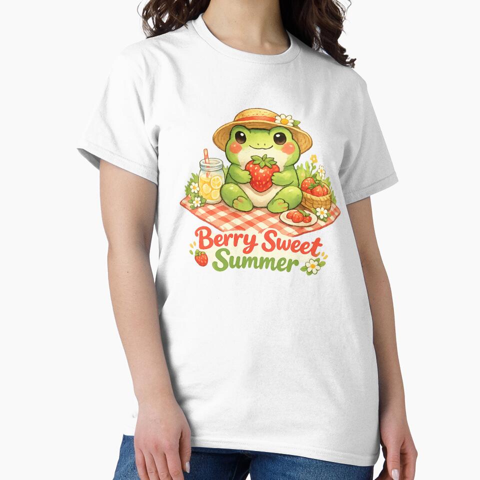 Cute Frog Summer Picnic Cottagecore Aesthetic by avinigav