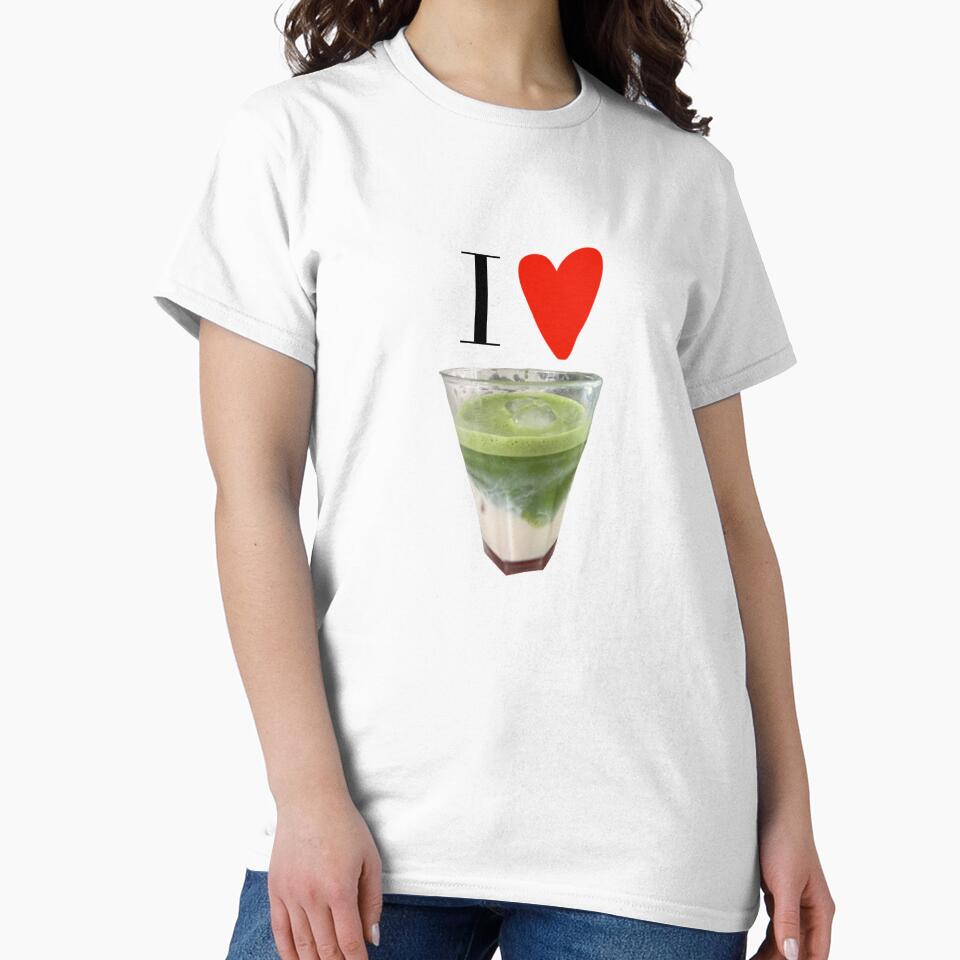 Aesthetic I Heart Matcha Design by lucyjohnsn