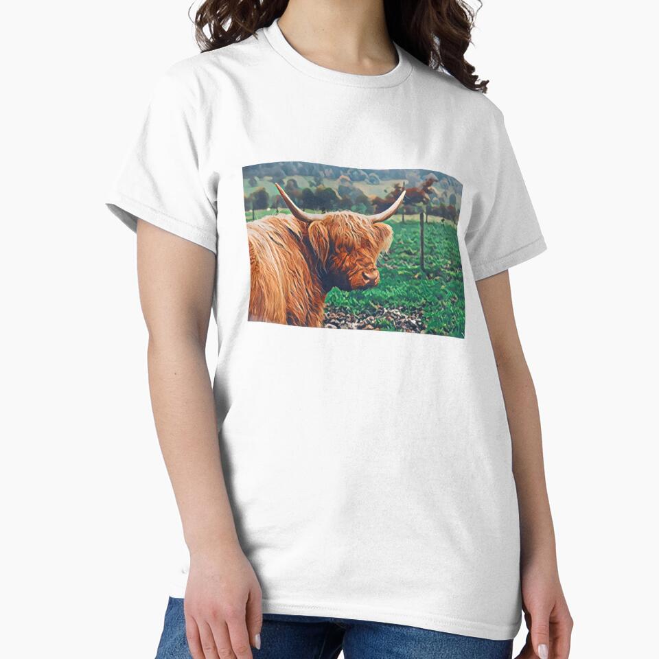 Scottish Highland Cow Painting by TheAnimalZ00