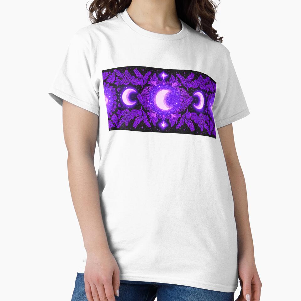 Lavender Moon Phases Whimsigoth Pattern by MissKosmic's Shop