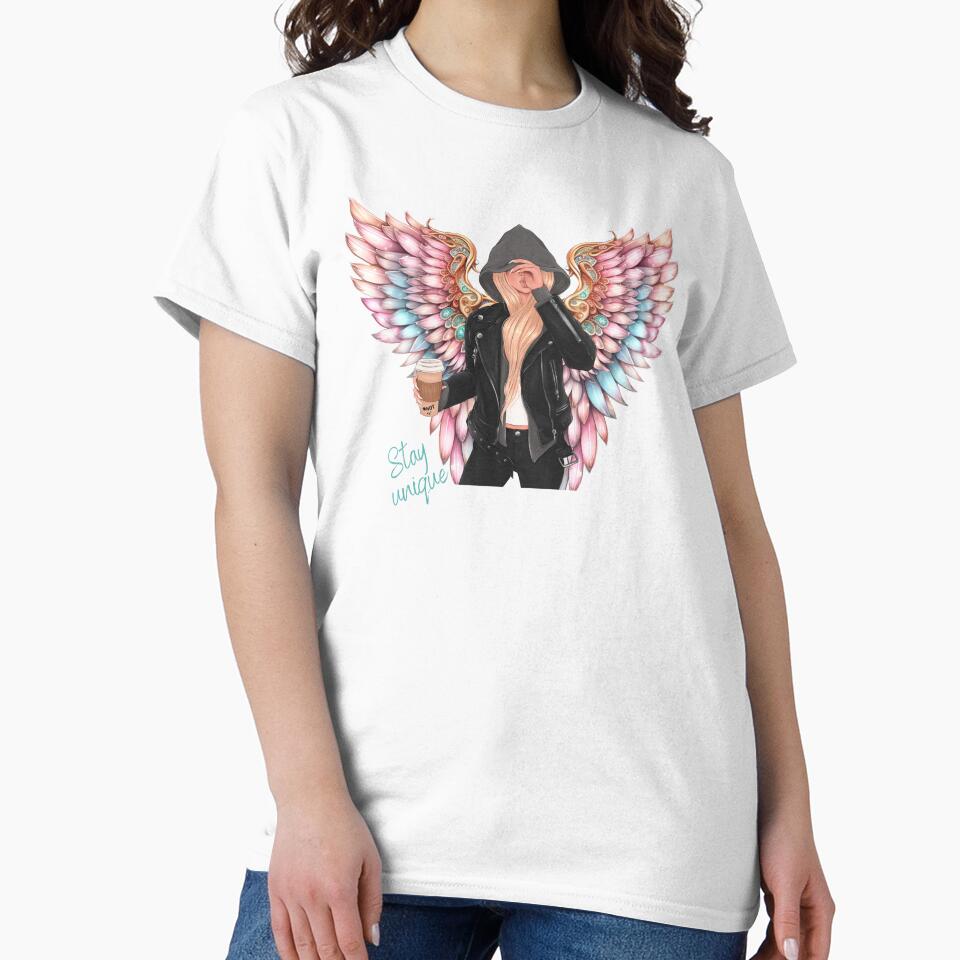 Woman angel stay unique by LuckyFamily