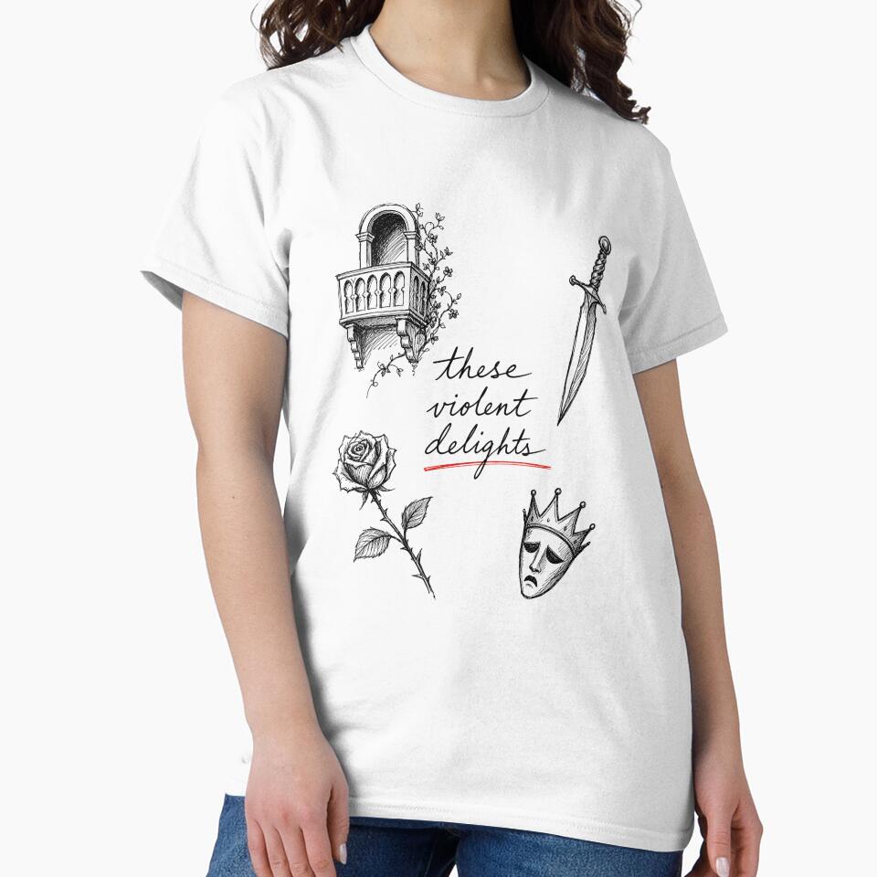 These Violent Delights Romeo and Juliet Flash Sketch Art by Fenay Designs