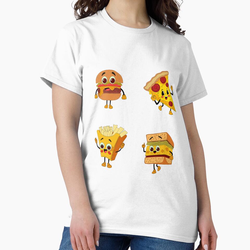 Retro fast food cartoon characters by Innamalinka