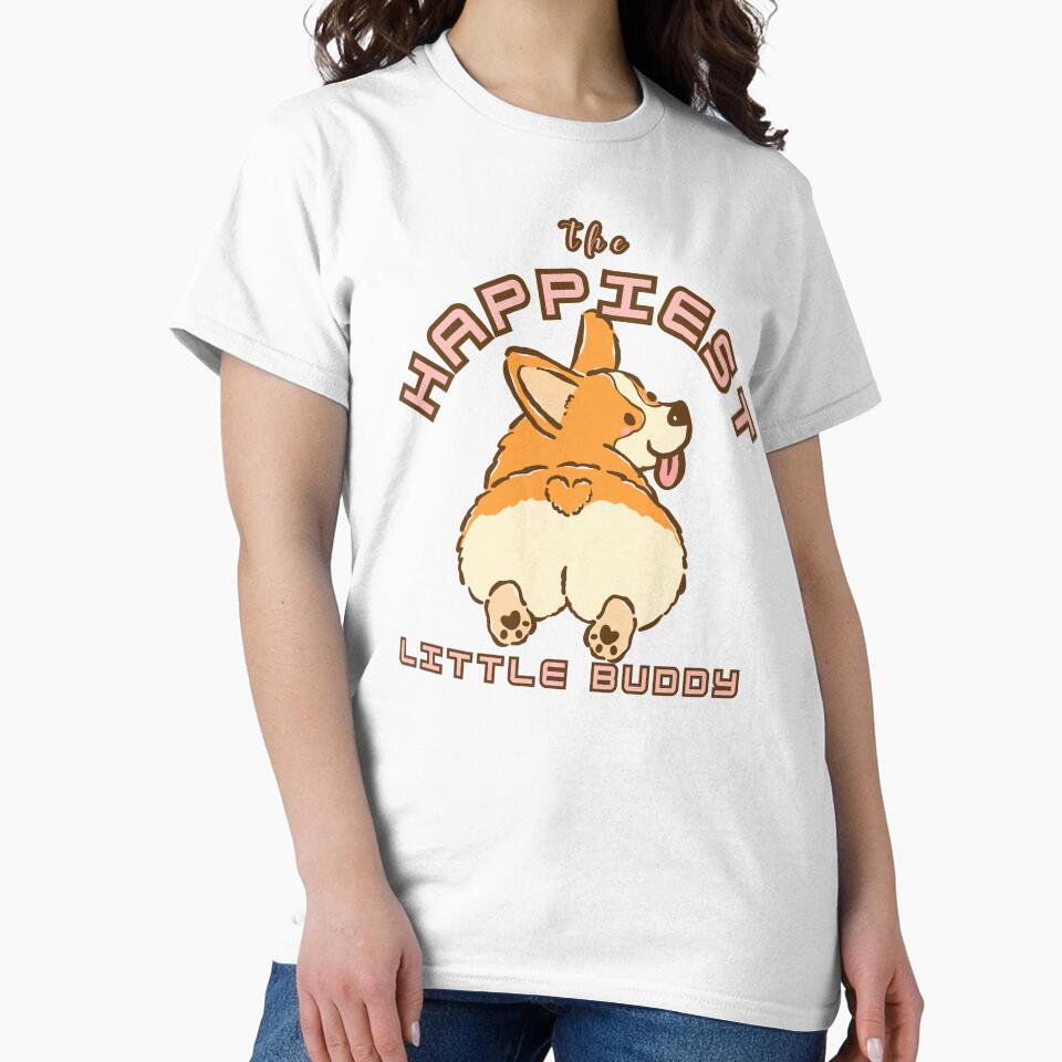 Happiest Little Buddy Cute Corgi Dog by TheBeeKindSpace