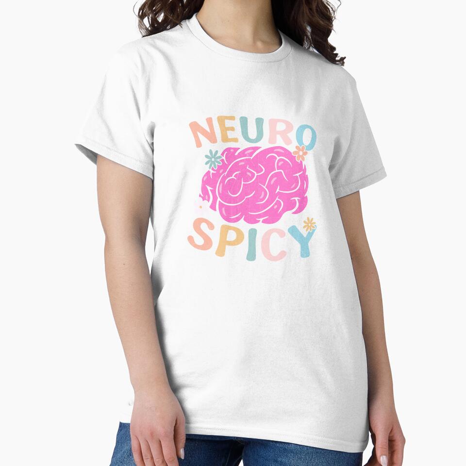 Neuro Spicy Brain – Cute & Funny ADHD / Neurodivergent Awareness by Suzy Perez Art