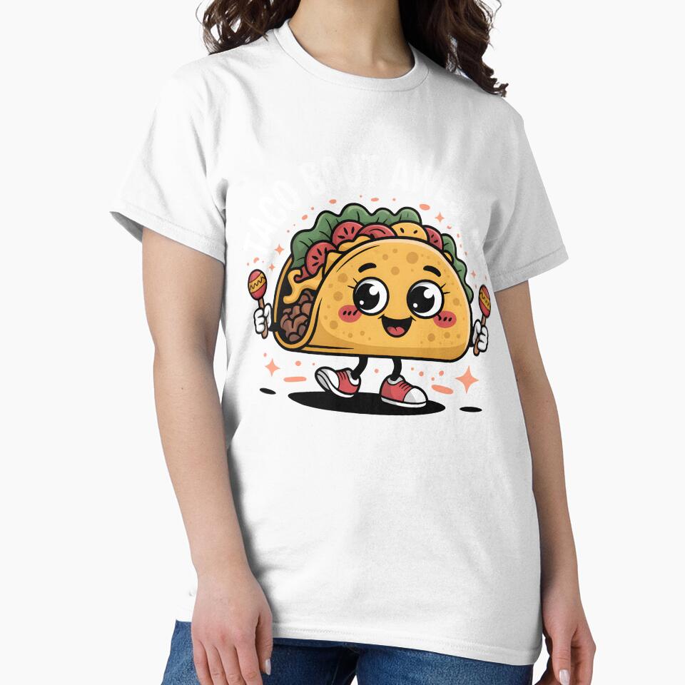 Cute Kawaii Taco with Maracas Design by Velvetwhim