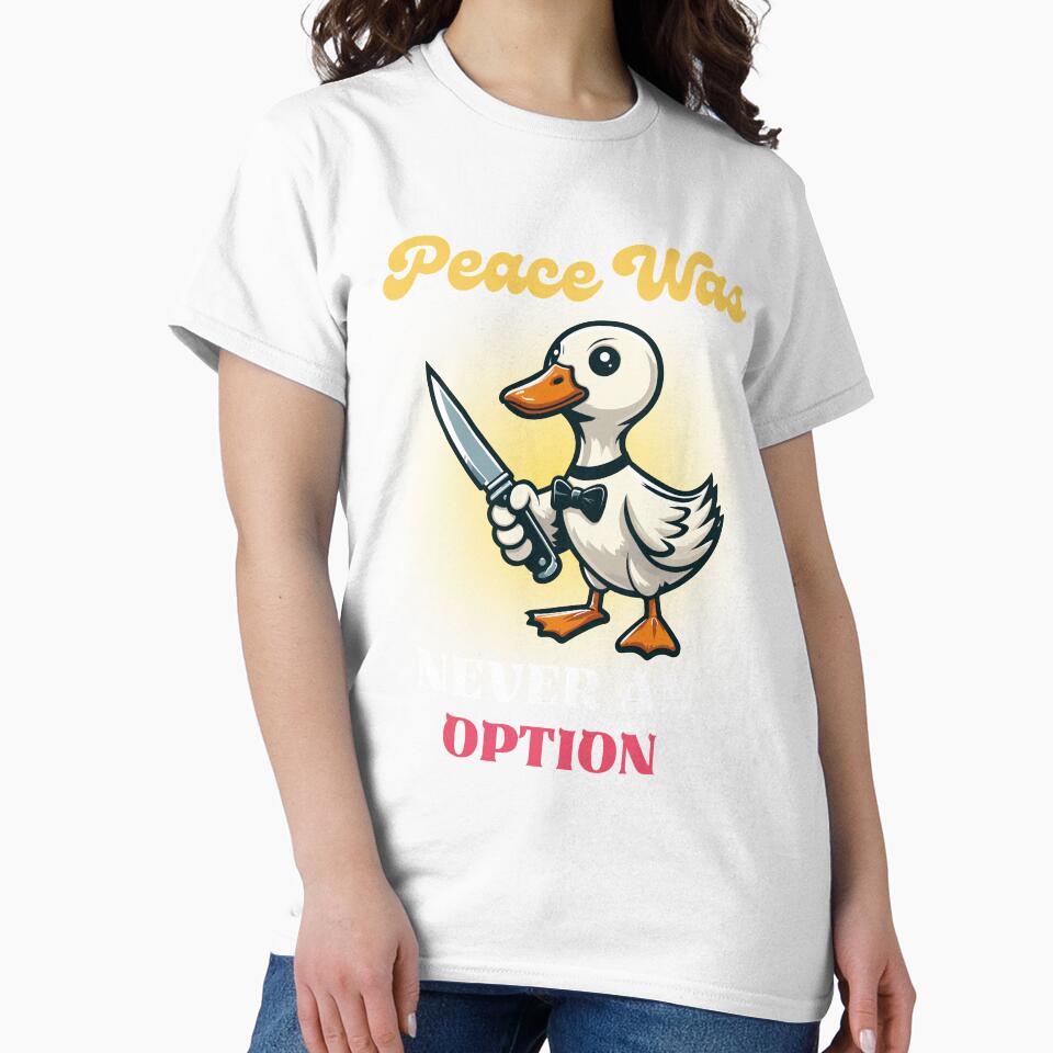 Peace Was Never An Option - Duck with Knife by Kawaii-n-Spice