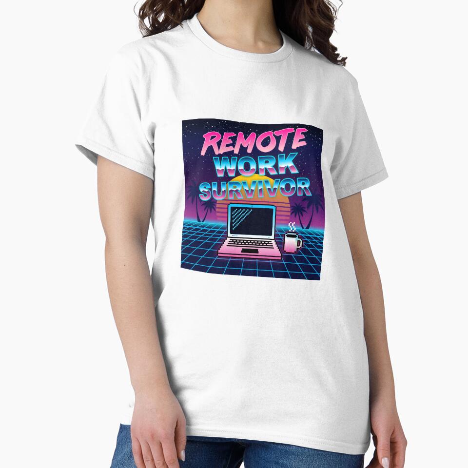 Craft Shift: Remote Work Survivor Retro Synthwave by Craft Shift