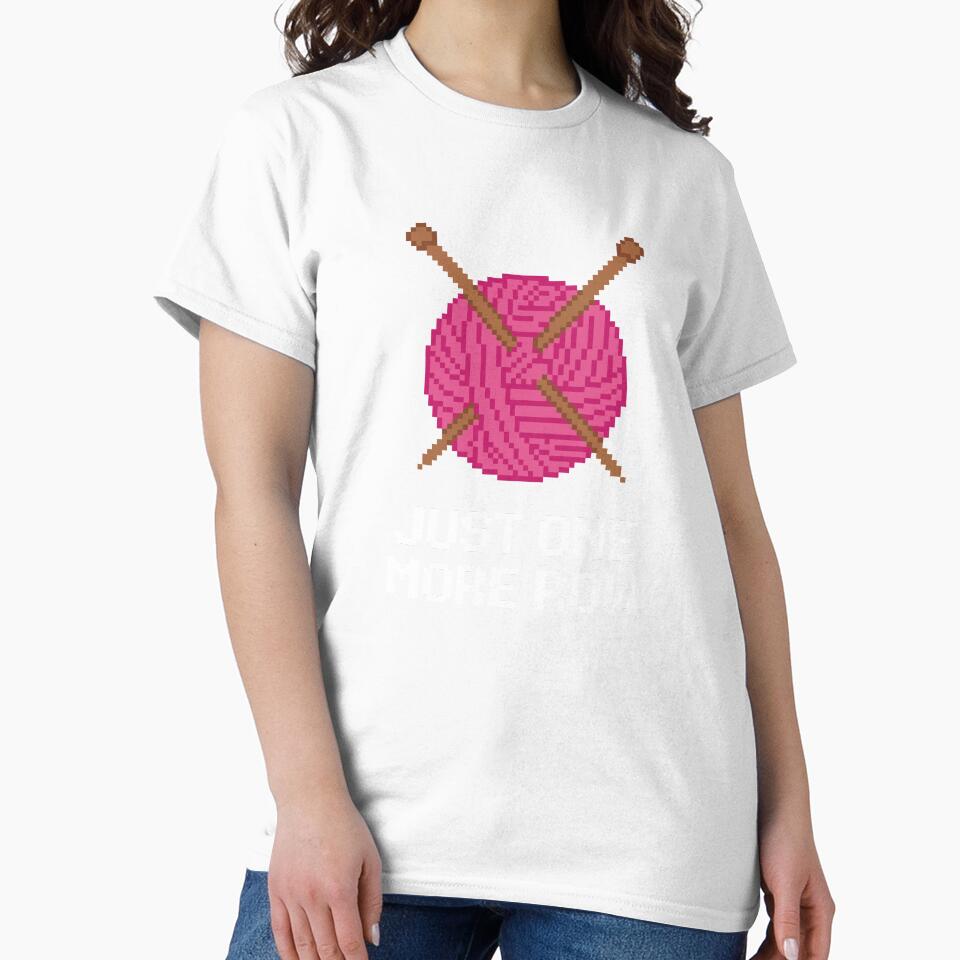 Retro Pixel Art Pink Yarn Ball & Knitting Needles by artistastshirt
