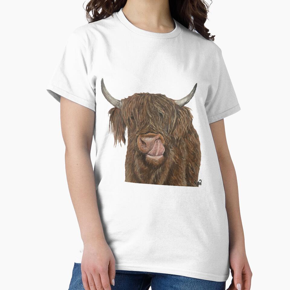 Highland Cow Acrylic Painting by XbAndDesignsx