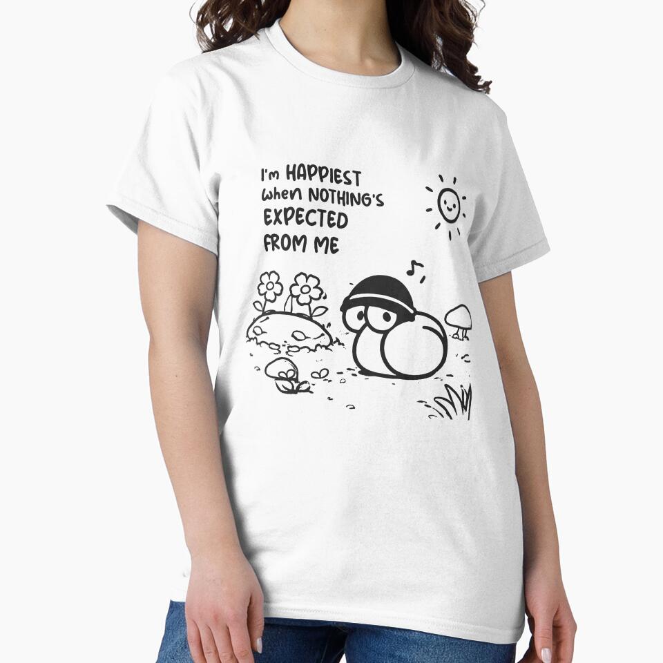 No Expectations, No Pressure - Cute Introvert Snail by snewen