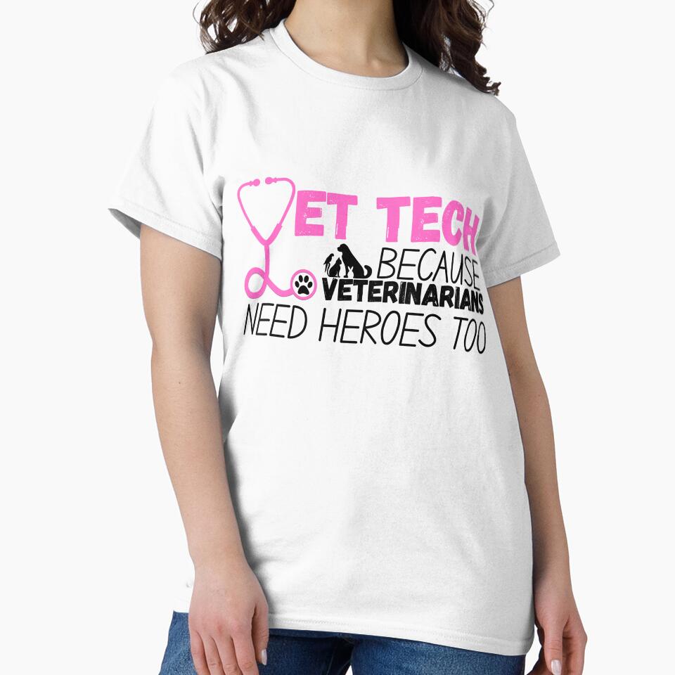 Vet Tech because veterinarians need heroes too: Pink by Rooted Creations