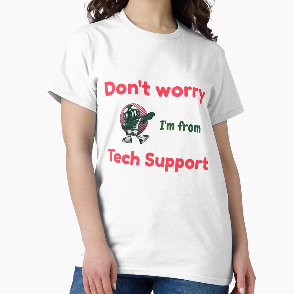 Do not worry I am from tech support -  yellow background - Cute Colorful Astronaut Dancing by IrinchiDE