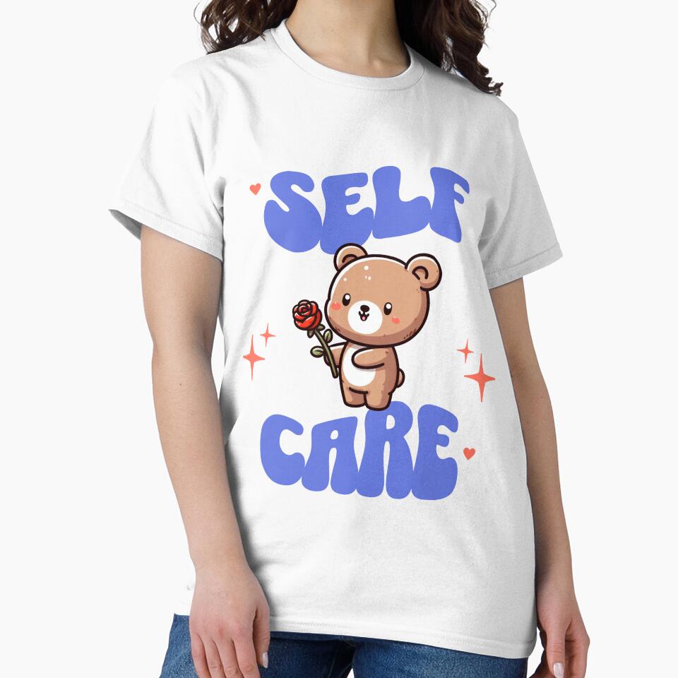 self care american traditional rose Bear by LemuellTrends