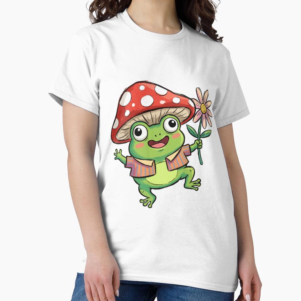 Red Fungal Headwear Toadstools Positivity by Emegan Print Art