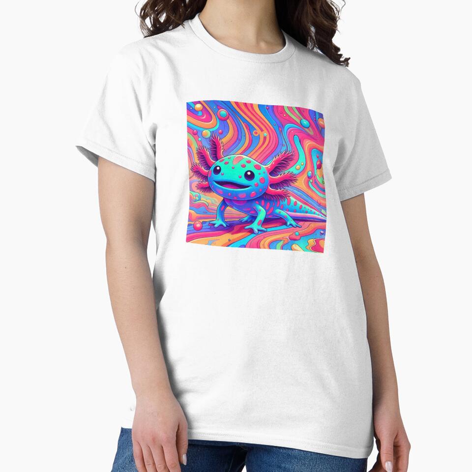 CUTE AXALOTL PSYCHEDELIC by cami gallo
