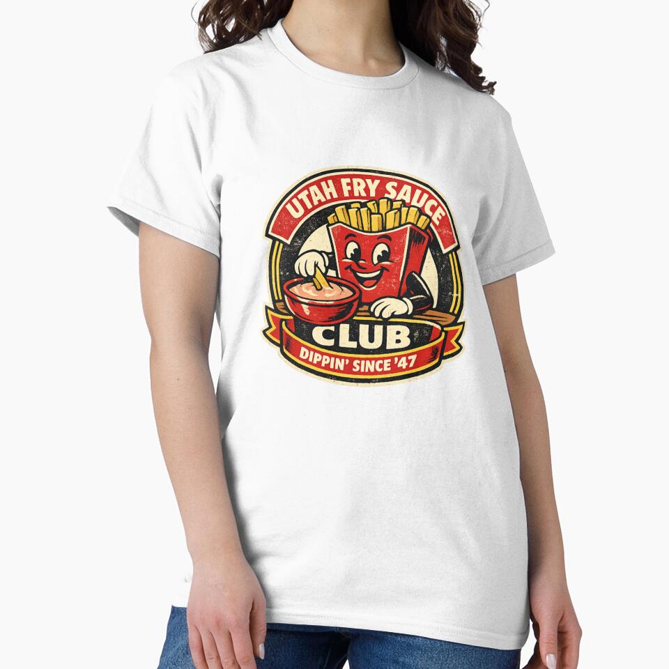 Utah Fry Sauce Club Retro Mascot by Dresut