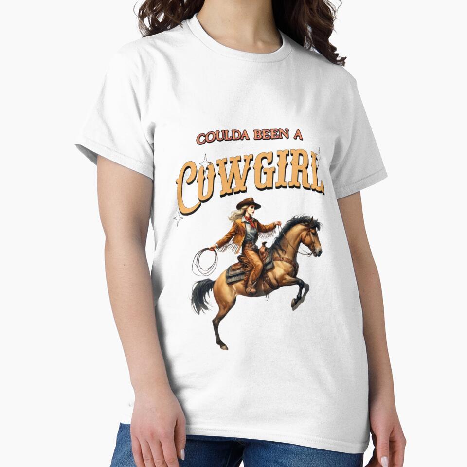 Coulda Been A Cowgirl Vintage Inspired Women's Shirt by MarketMavenGift