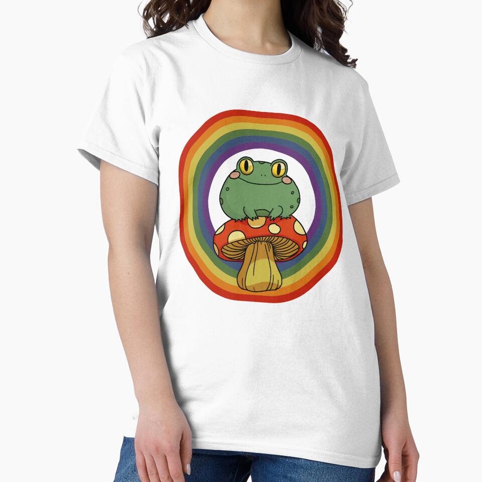 gay frog on a mushroom by gayliott