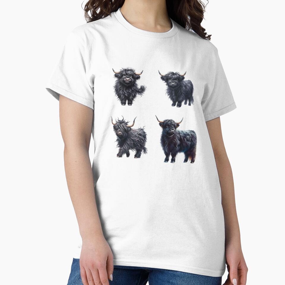 Cute Black Highland Cows by TheAnimalZ00