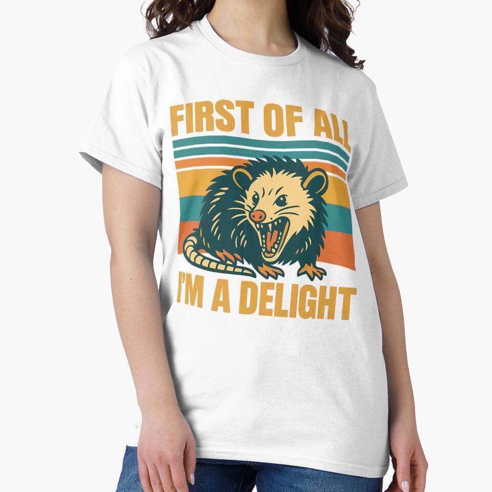 Angry Possum png｜I'm a delight png｜i'm a delight png｜funny opossum png｜first of all png｜possum png｜funny possum png｜opossum png｜feral girl by PixelBlooming