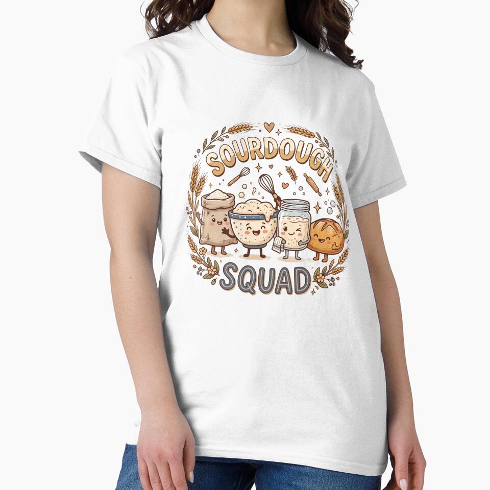 Sourdough Squad Mug | Funny Sourdough Baker Gift Mug | Bread Baking Coffee Cup | Artisan Bread Lover Design by Softbear Atelier